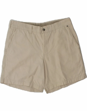COLUMBIA Mens Chino Shorts W36 Large Beige Cotton Anorak Easy Fit Design