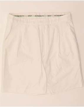 VINTAGE Mens Chino Shorts W38 XL White Cotton beauty industry All Day Comfort Fit