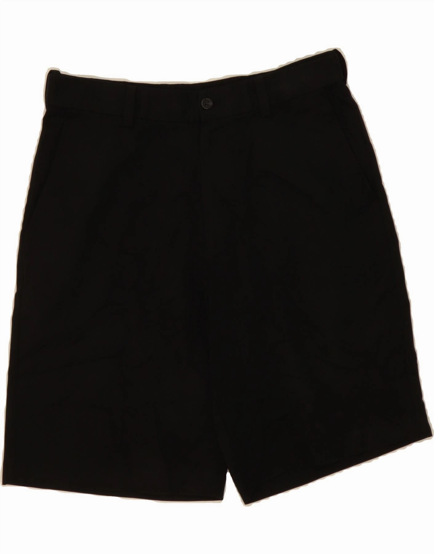 linen option IZOD Mens Chino Shorts W32 Medium Black Cotton