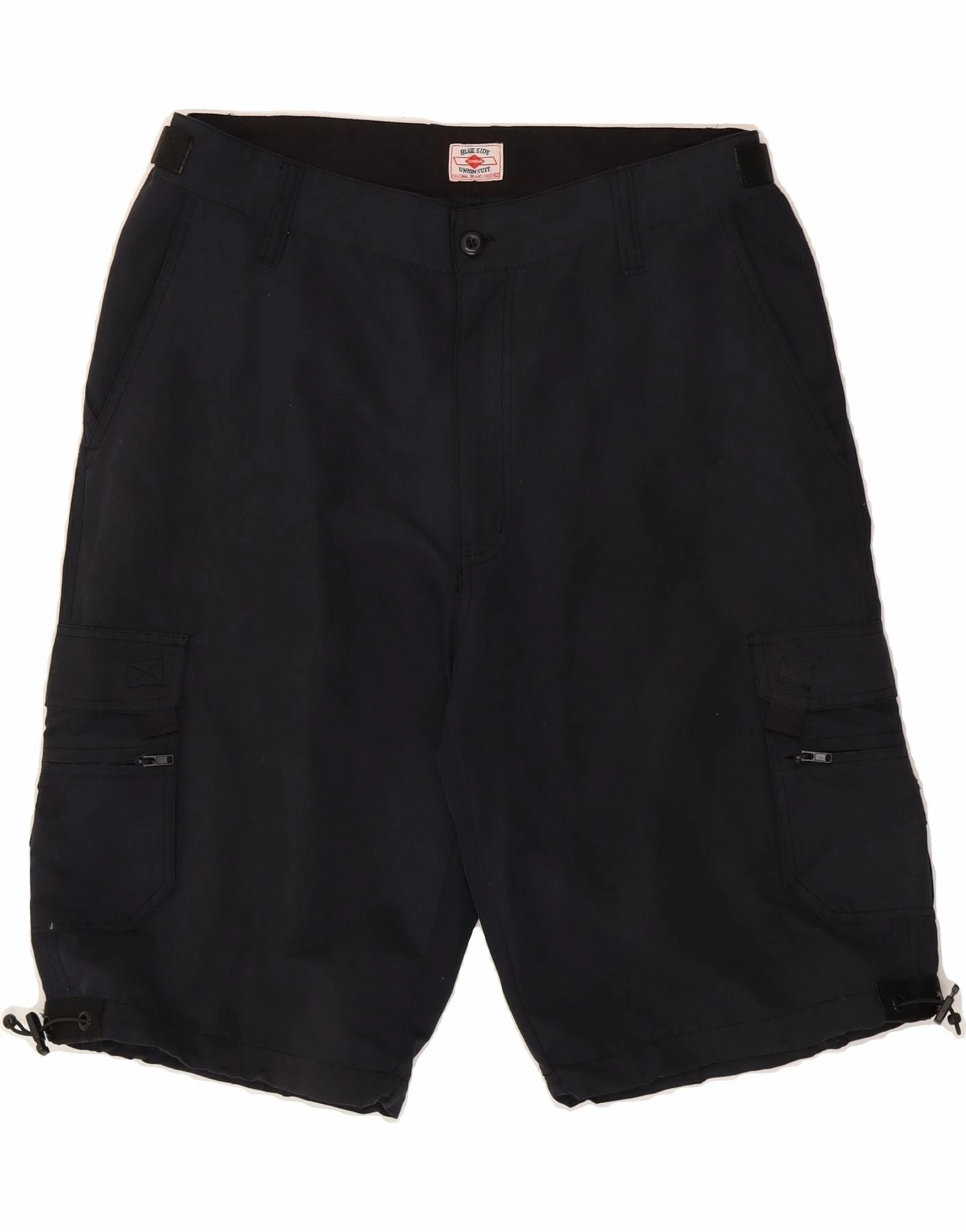 ethical fashion Stretch Support BLUE SIDE Mens Cargo Shorts IT 50 Large W34  Navy Blue Polyamide Classic