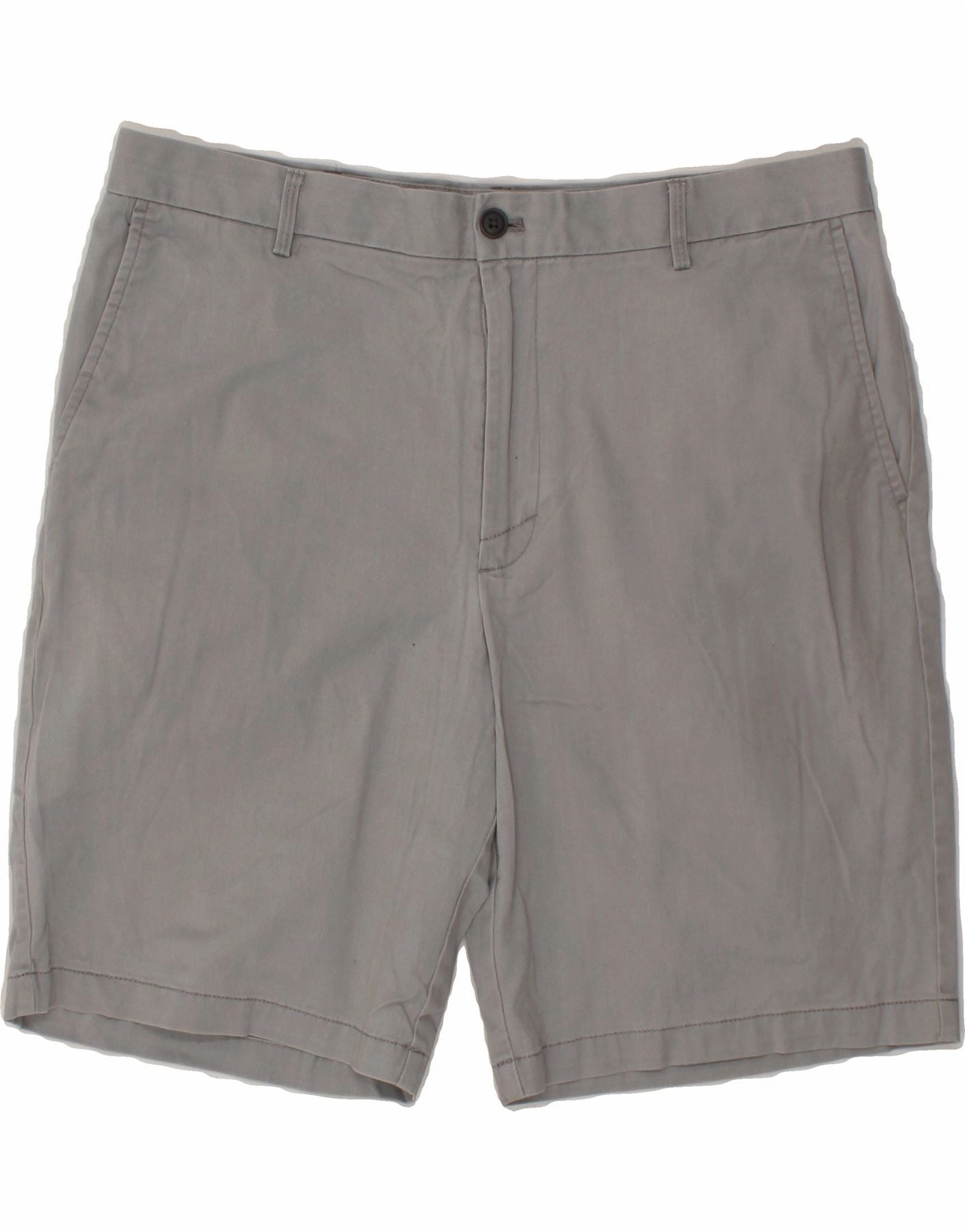 Quick Change Friendly IZOD Mens Chino Shorts W36 Large Grey Cotton