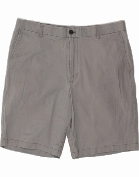 Quick Change Friendly IZOD Mens Chino Shorts W36 Large Grey Cotton
