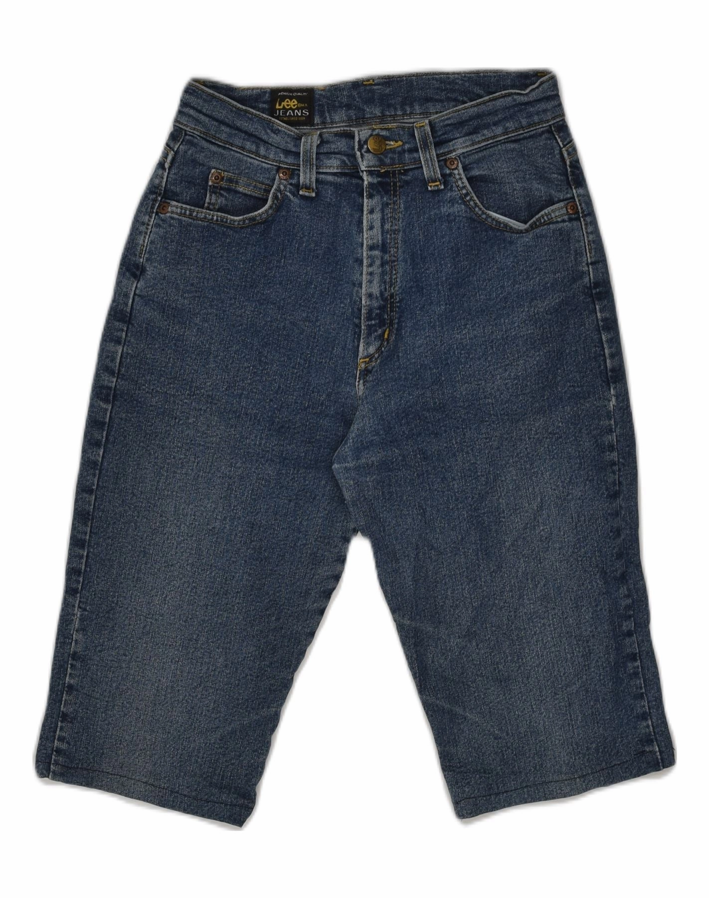 Versatile Look Comfy Feel LEE Mens Denim Bermuda Shorts W26 XS Navy Blue