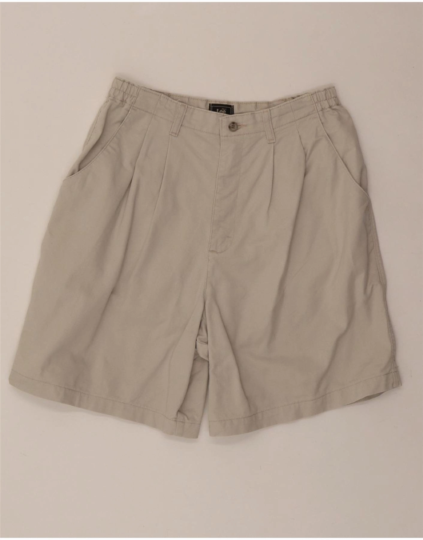 LEE Mens Pegged Chino Shorts W30 Medium Grey Daywear