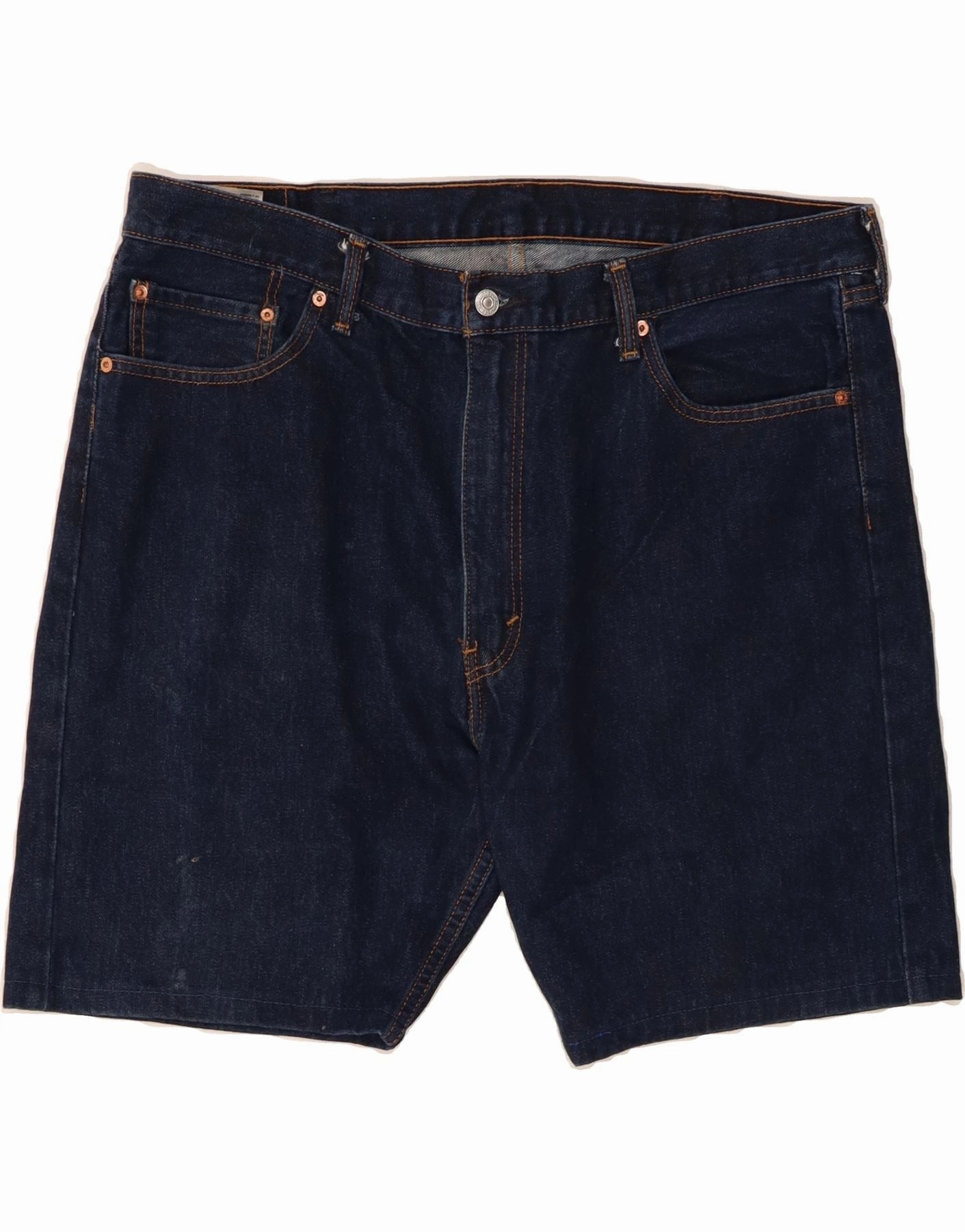 Anti Static Fabric Sweat Wicking Technology LEVI'S Mens 505 Denim Shorts W42 2XL Navy Blue Cotton