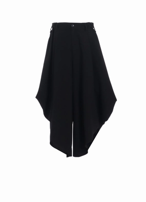 DOUBLE SATIN PANTS WITH D-RINGS Long Wear Comfortable Waistband