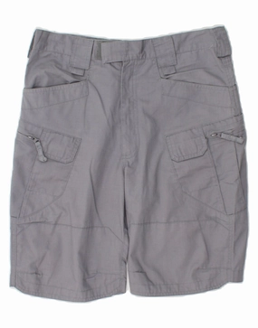 Easy Flex VINTAGE Mens Cargo Shorts W30 Medium Grey Polyester