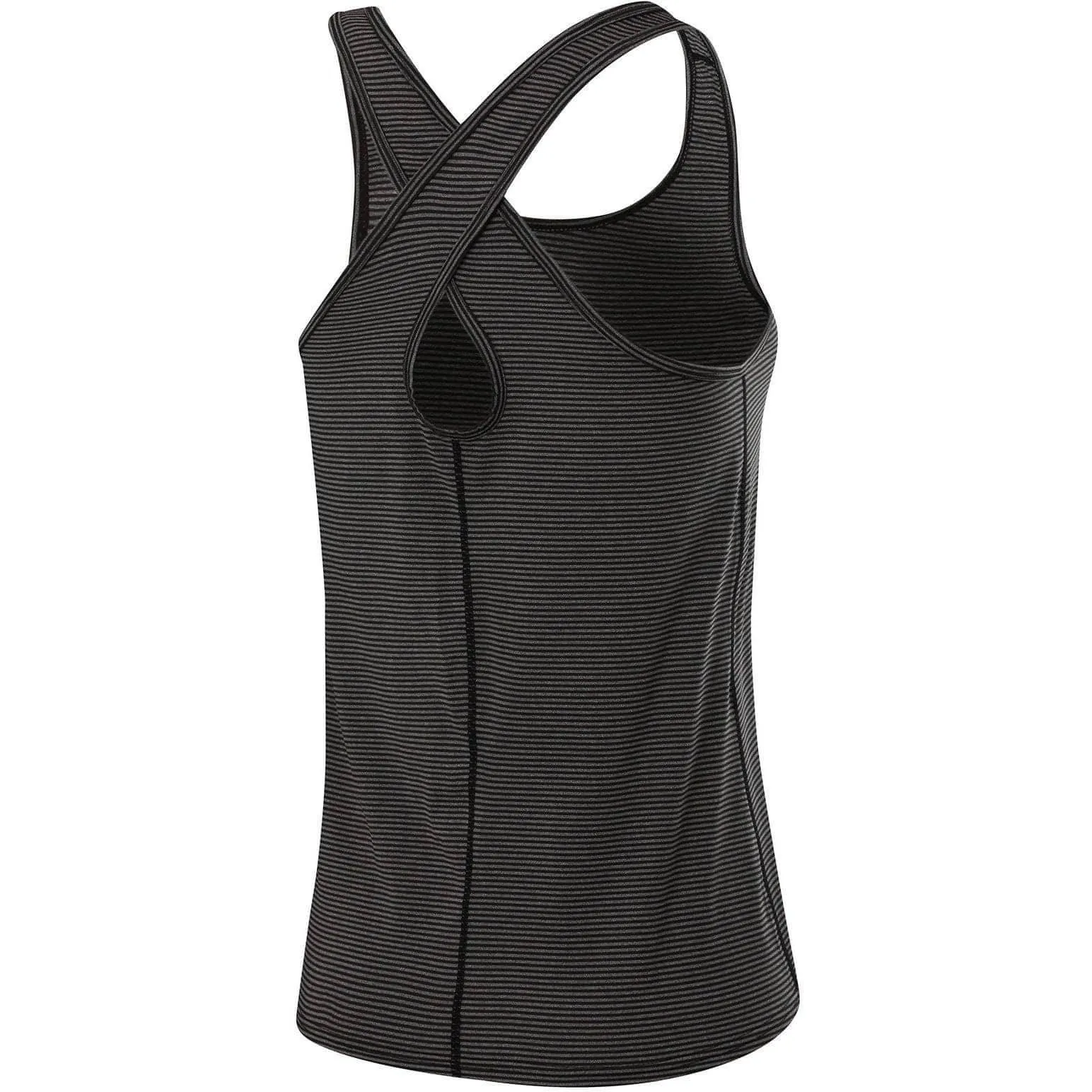 Active Trend TCA Vista Cross Back Womens Running Vest Tank Top - Black