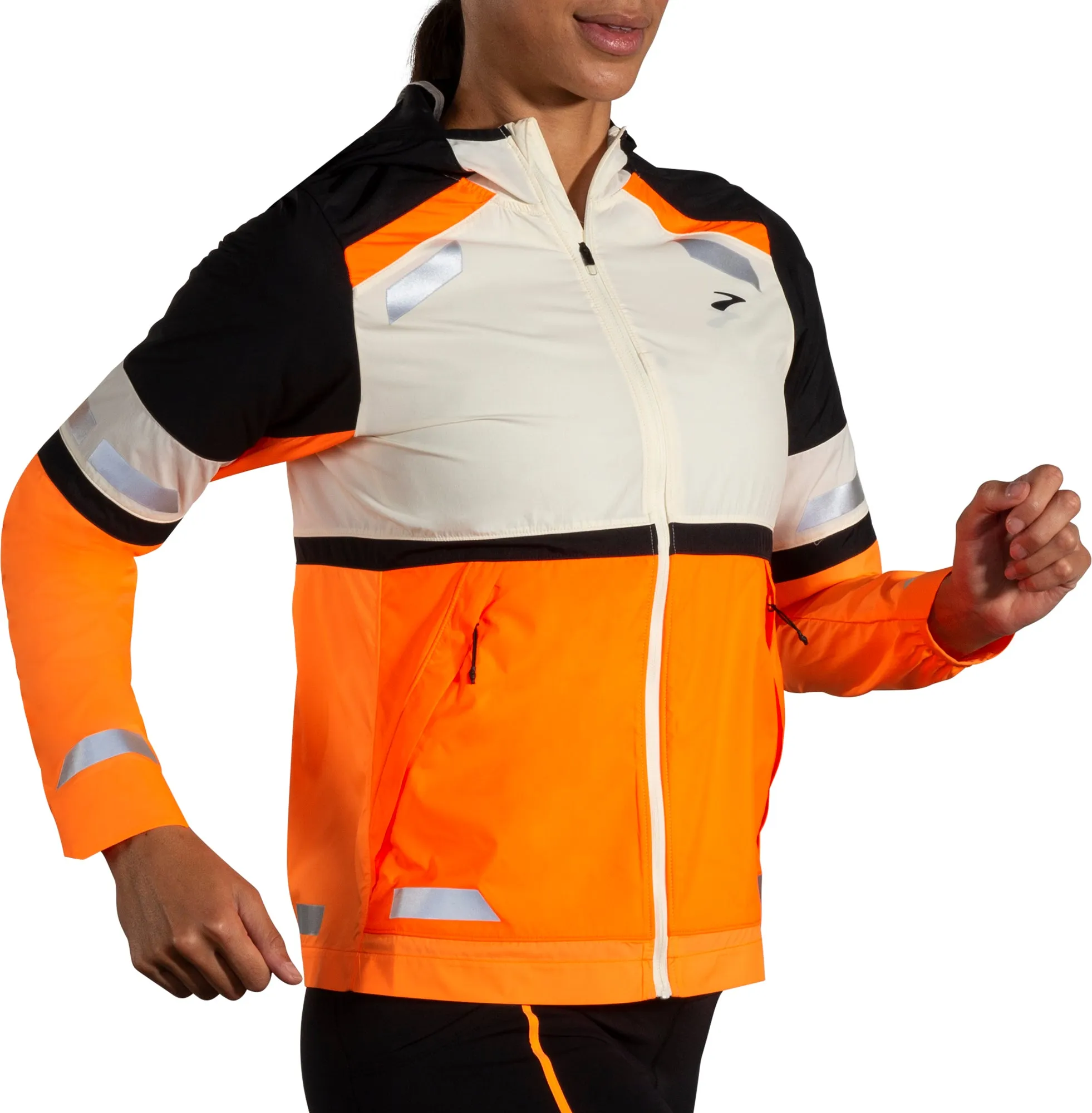 Brooks Run Visible 2.0 Womens Running Jacket - Grey Anti Pilling