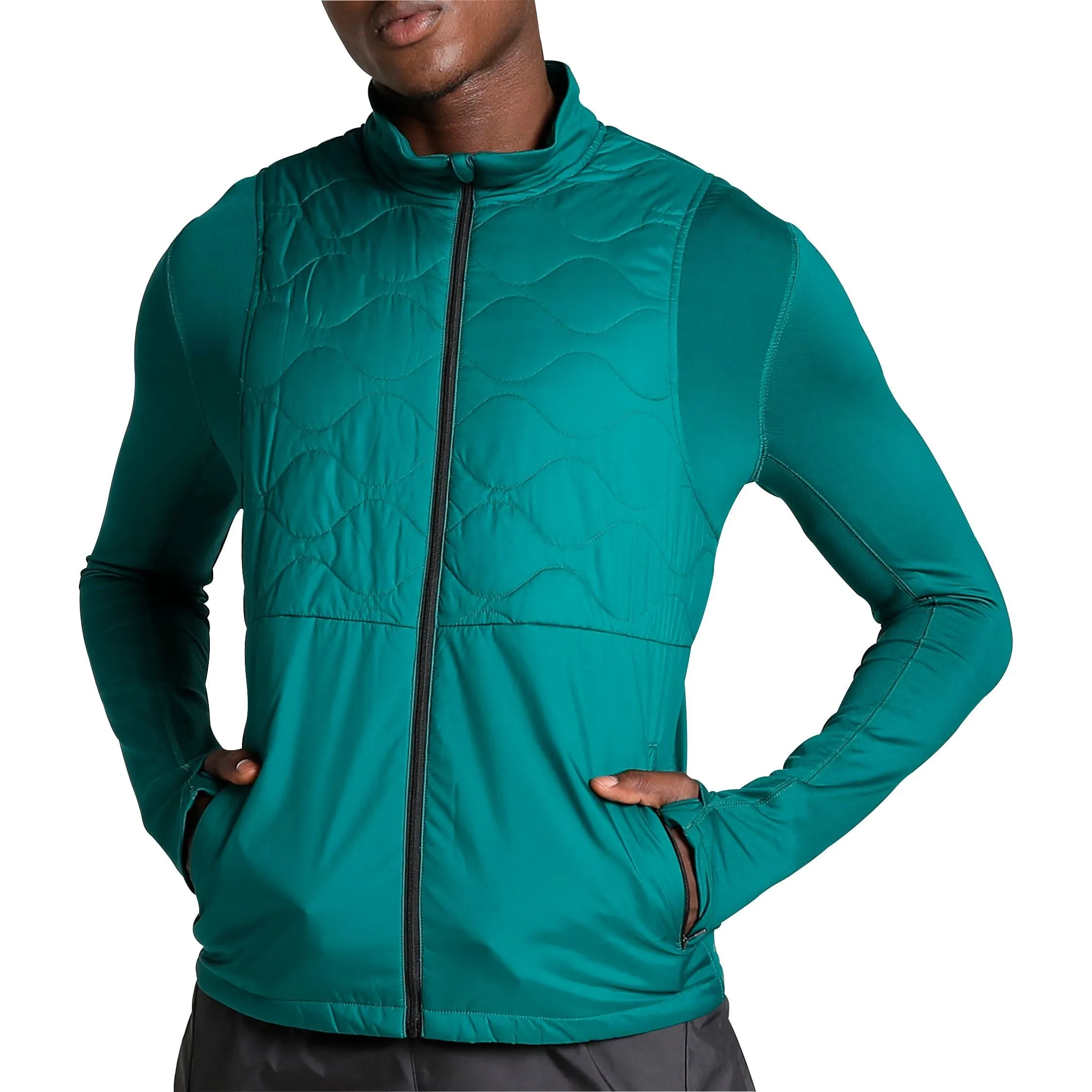 Puma Cloudspun WRMBL Mens Running Jacket - Green Mouthwash