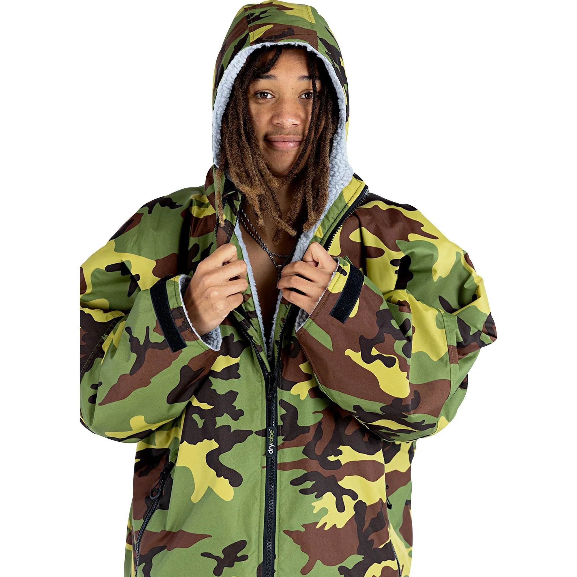 Warm Weather Wear All Day Casual Dryrobe Advance Long Sleeve Changing Robe - Camo