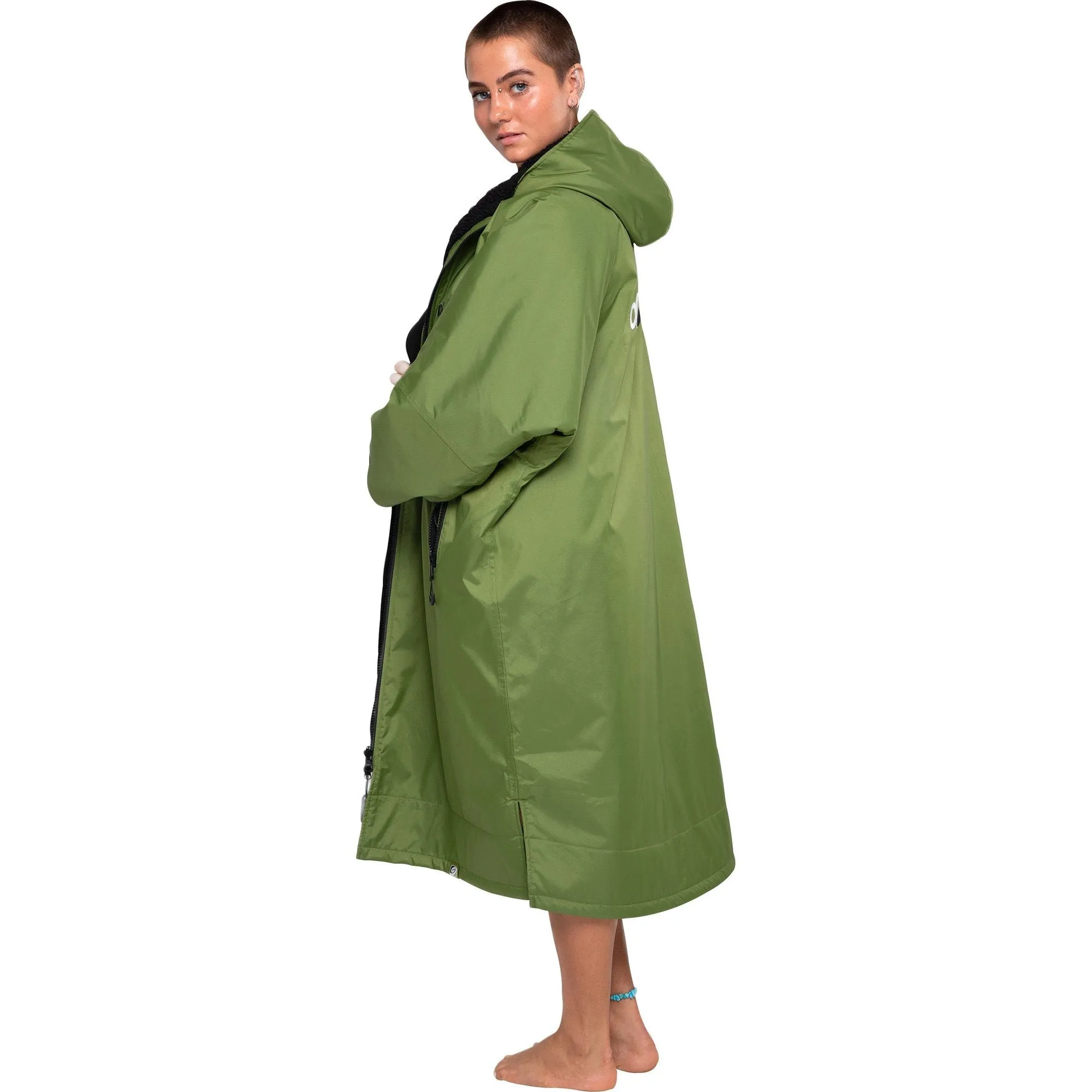Restful Chill Gear Cozy Cut Dryrobe Advance Long Sleeve Changing Robe - Green
