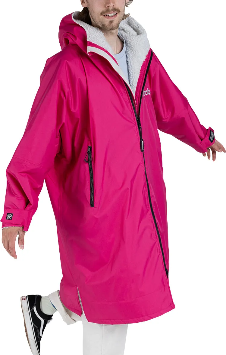 Dryrobe Advance Long Sleeve Changing Robe - Pink Warm Comfort Easy Motion