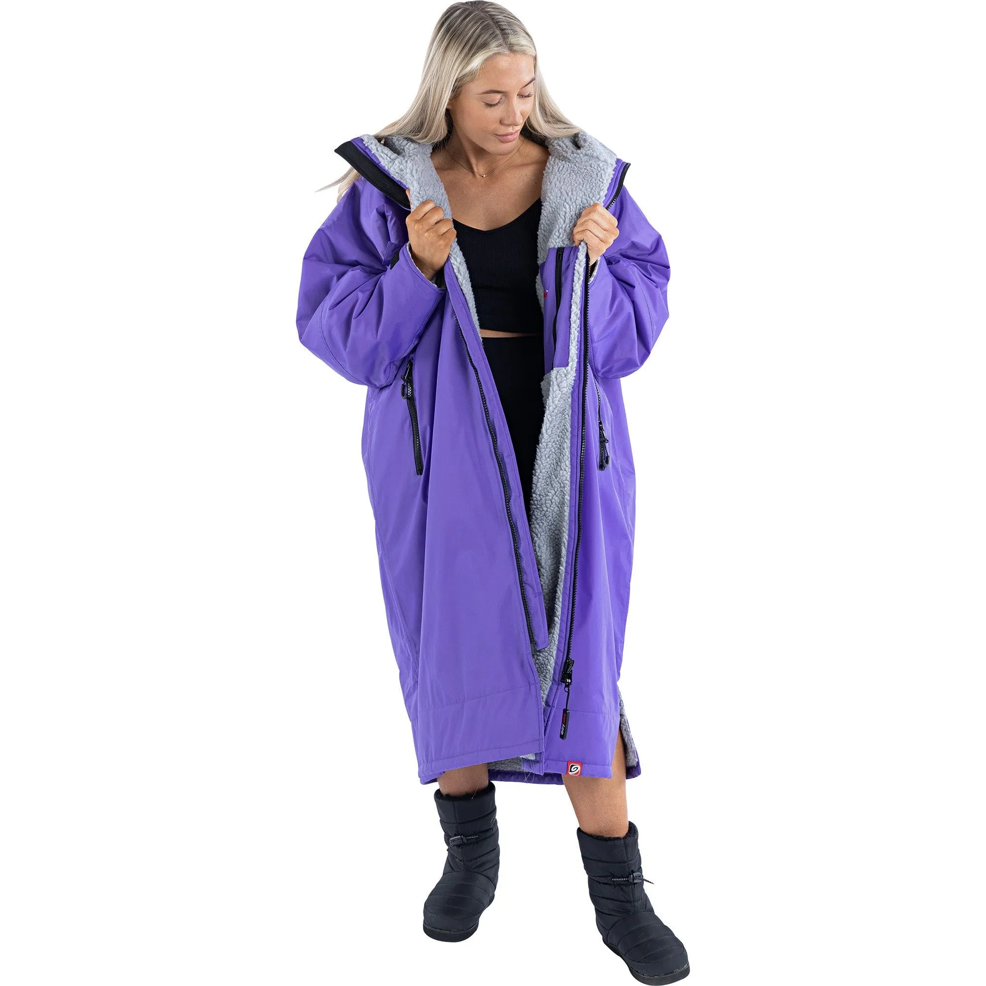 Snug Form Dream Ready Dryrobe Advance Long Sleeve Changing Robe - Purple