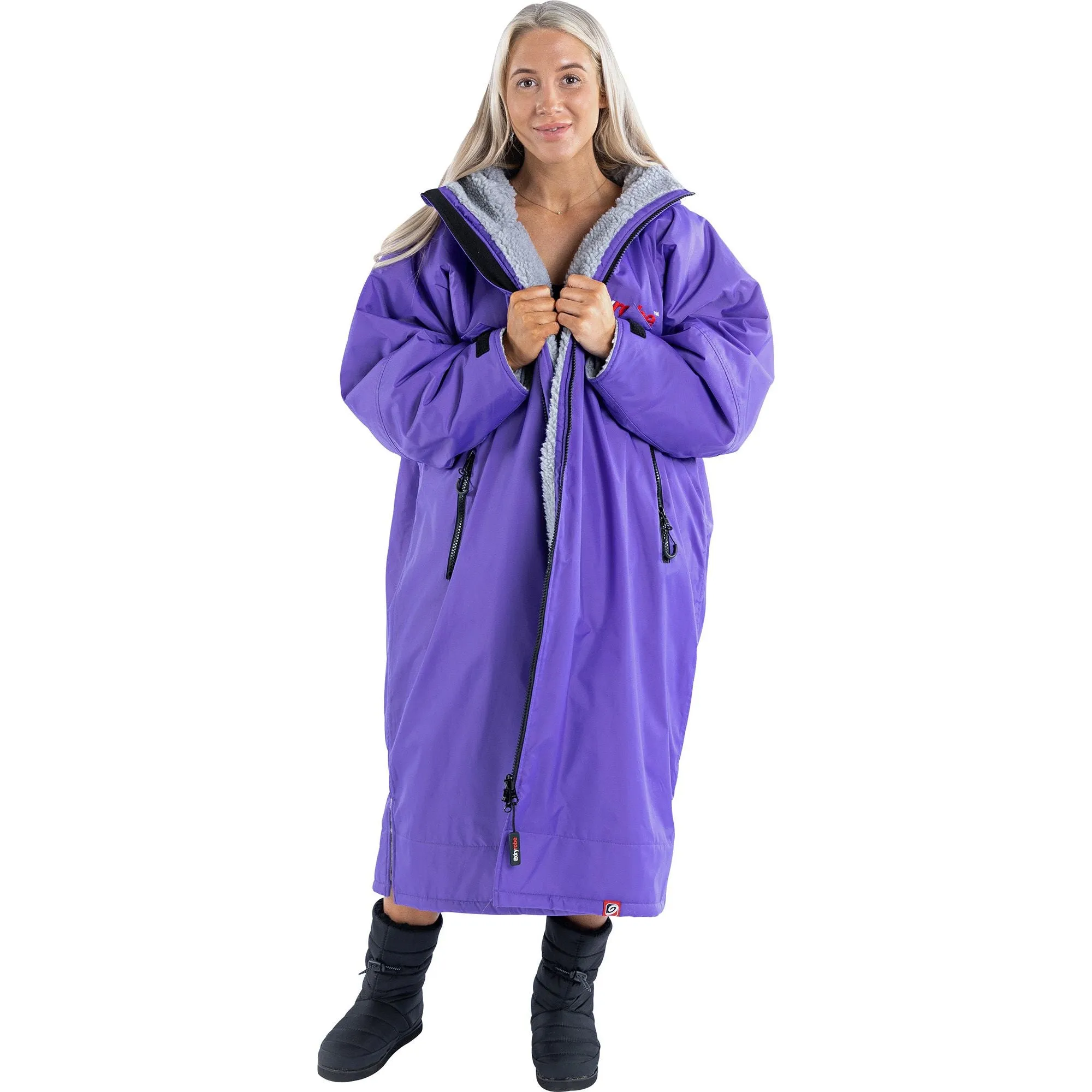 Bedtime Style Dryrobe Advance Long Sleeve Changing Robe - Purple