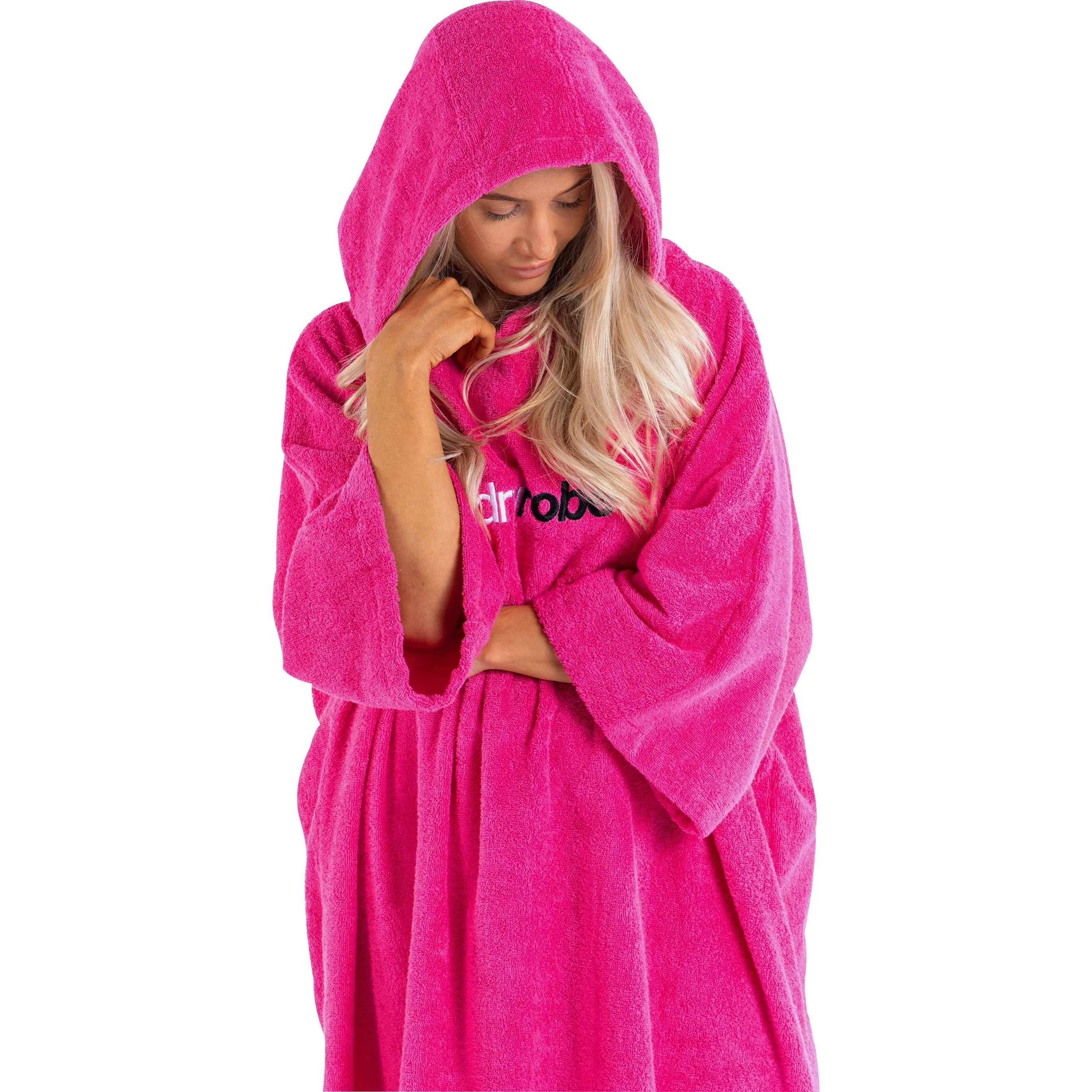 Dryrobe Organic Towel Changing Robe - Pink Quiet Time