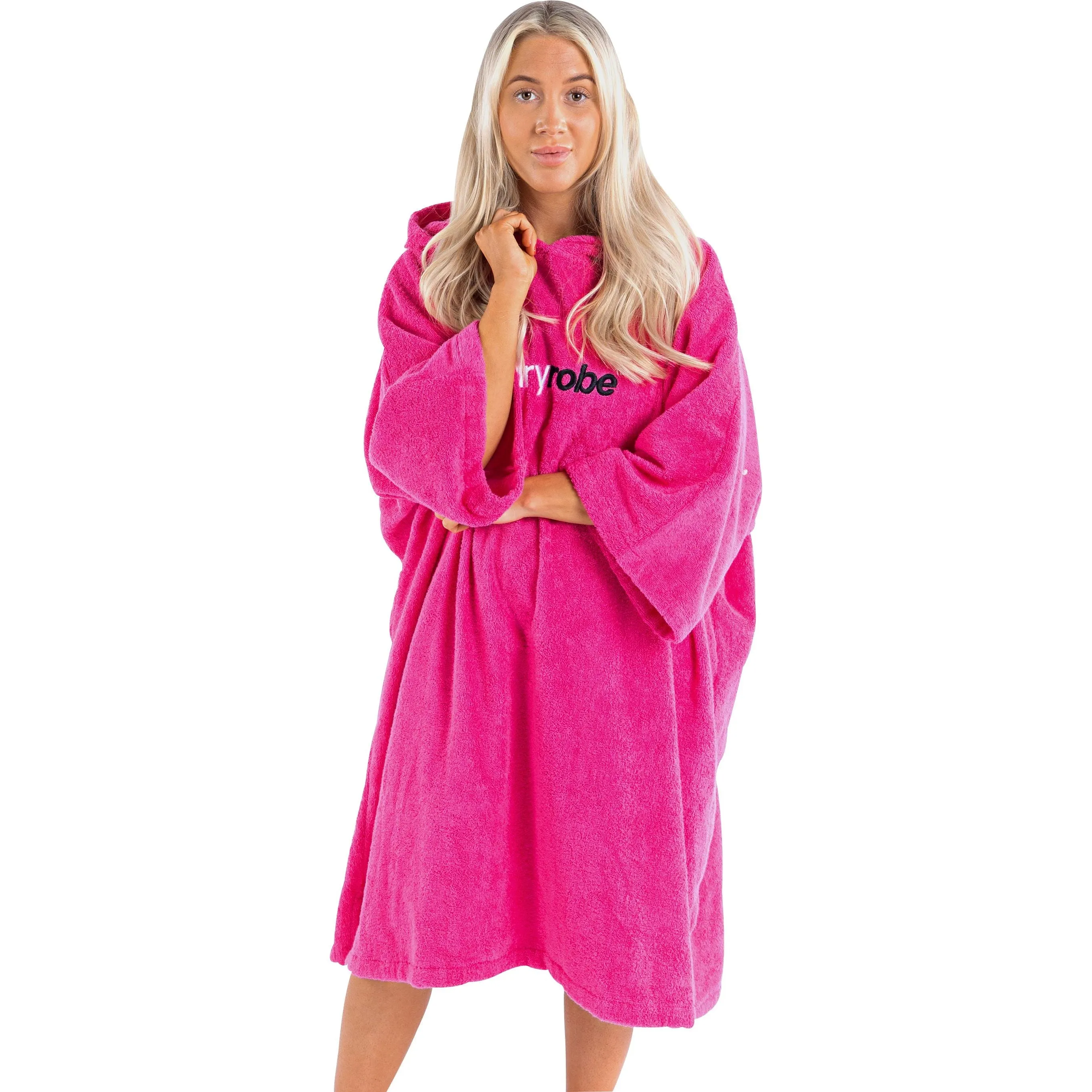 Dryrobe Organic Towel Changing Robe - Pink Move Soft