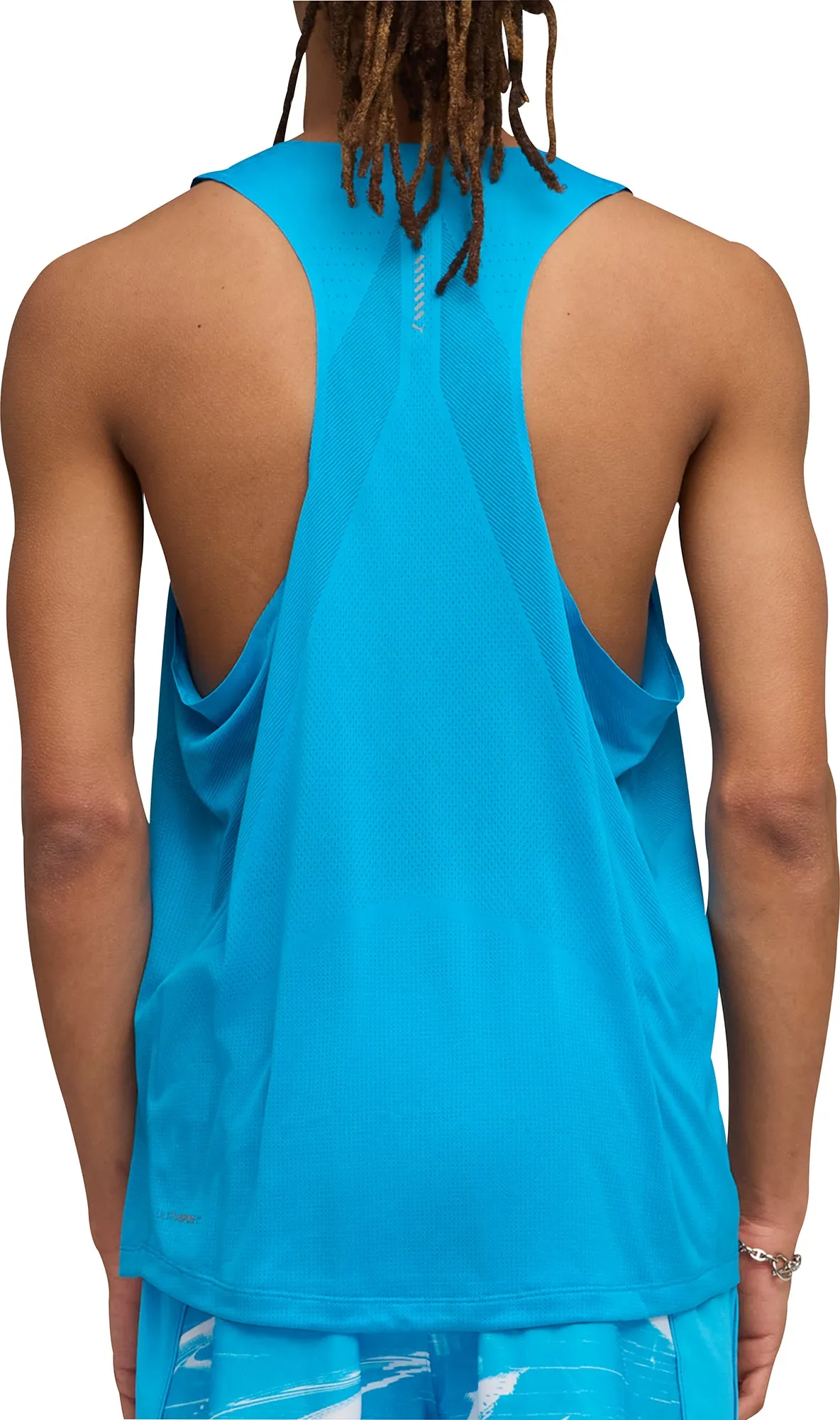 Weekend Style Slim Fit Cut Puma Raceday Ultraspun Mens Running Vest - Blue