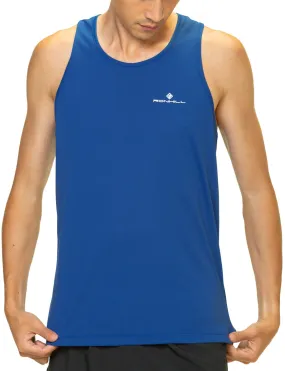 Ronhill Core Mens Running Vest - Blue Fresh Smooth Seam Free Design
