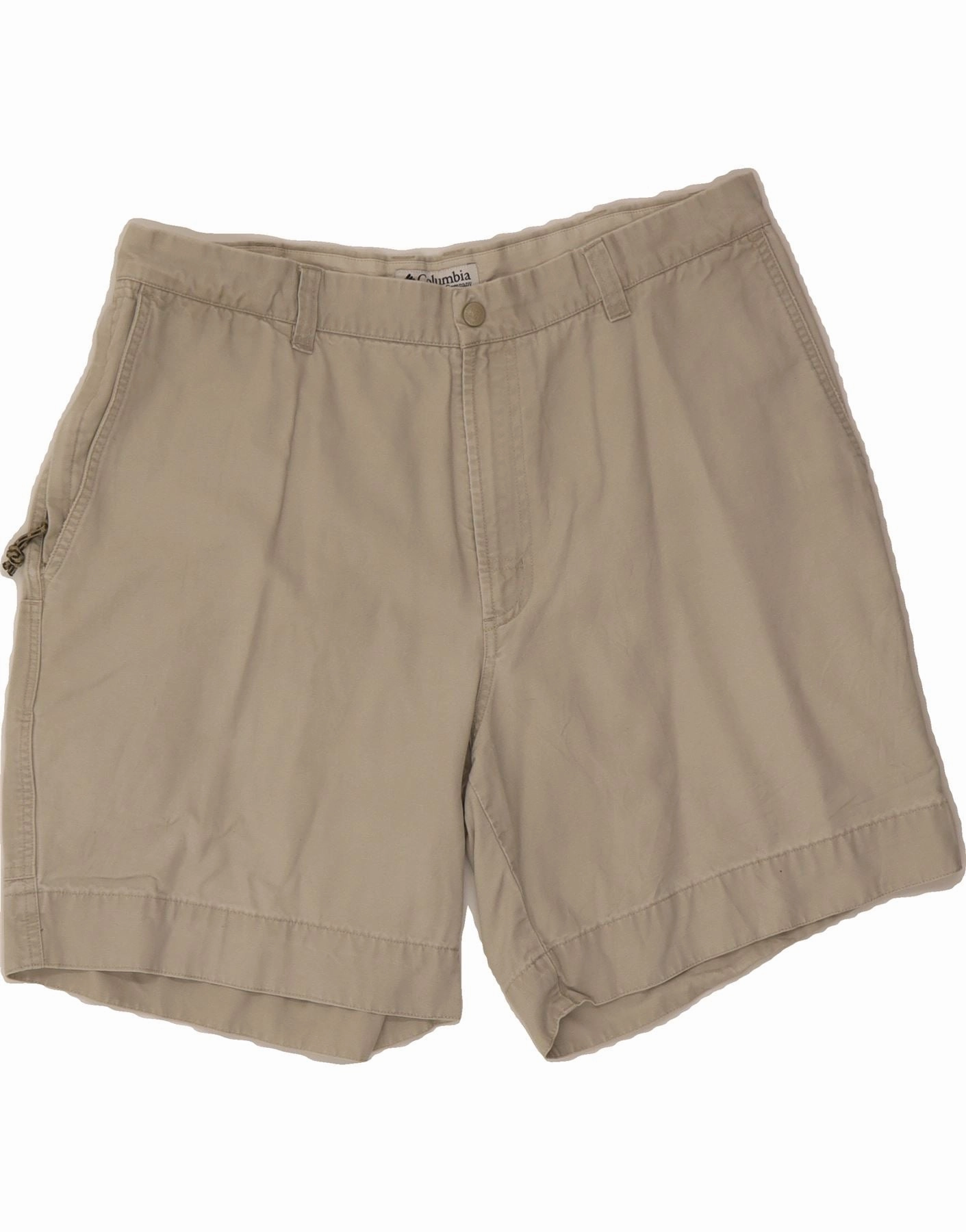 Soft Touch COLUMBIA Mens Cargo Shorts W38 XL Off White Cotton