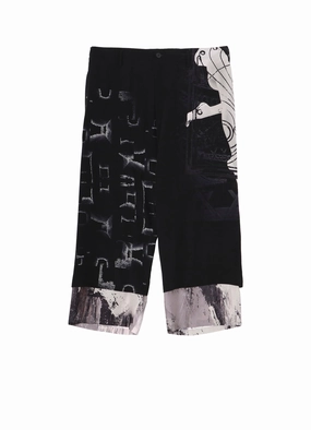 LAYERED PRINT PANTS Seamless construction