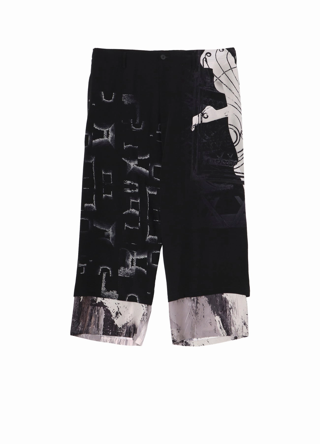 LAYERED PRINT PANTS Seamless construction