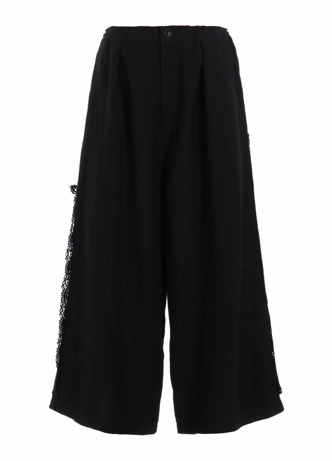 Breathable Waist FRONT TUCKED WIDE PANTS WITH LACE