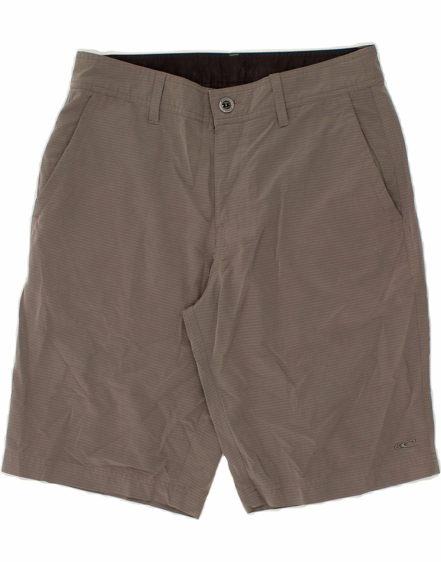 Baby shower gift Soft Finish O'NEILL Mens Chino Shorts W30 Medium Grey Pinstripe Polyester