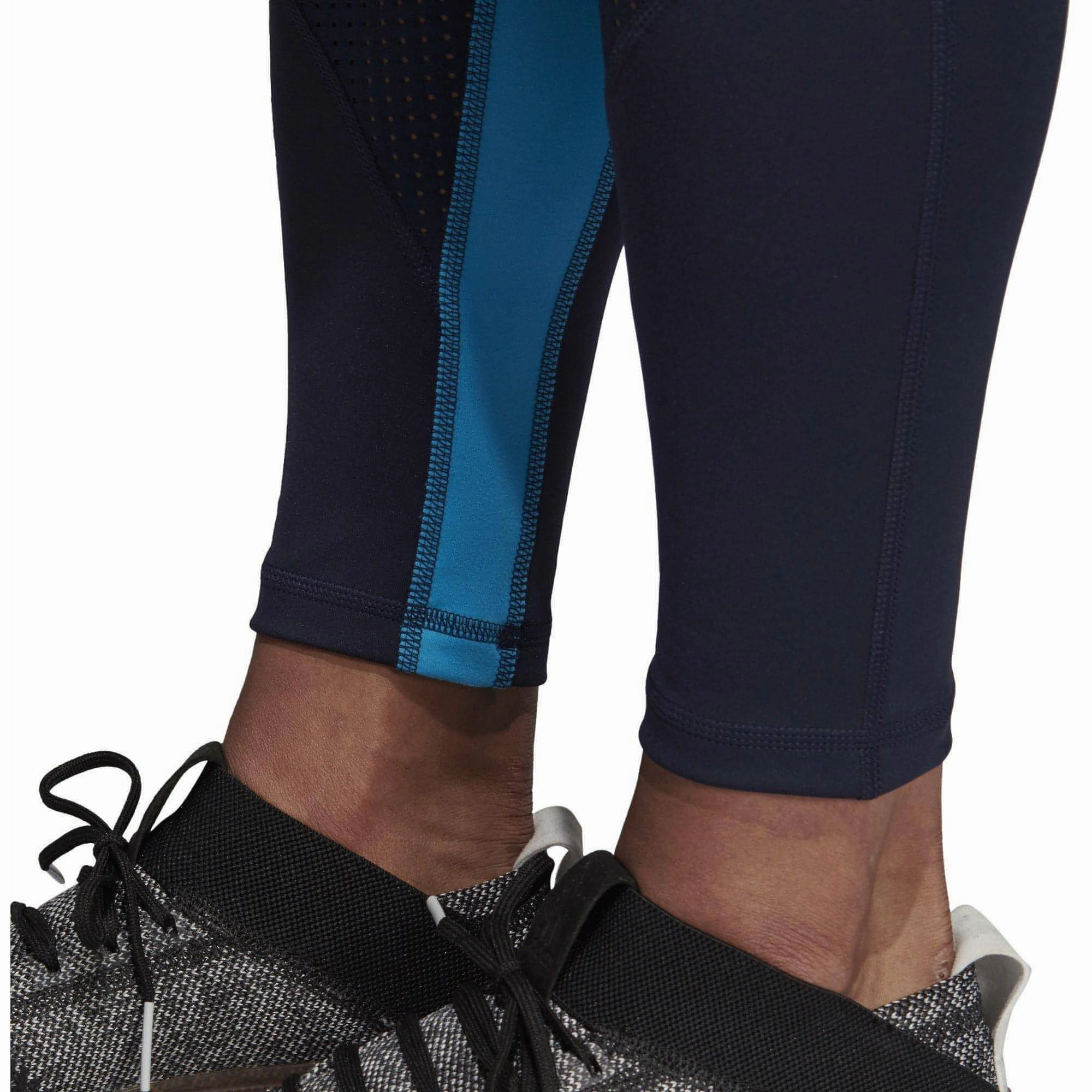 Fitness Lover Durable Stitch Urban Wear adidas Believe This High Rise Womens Long Training Tights - Blue
