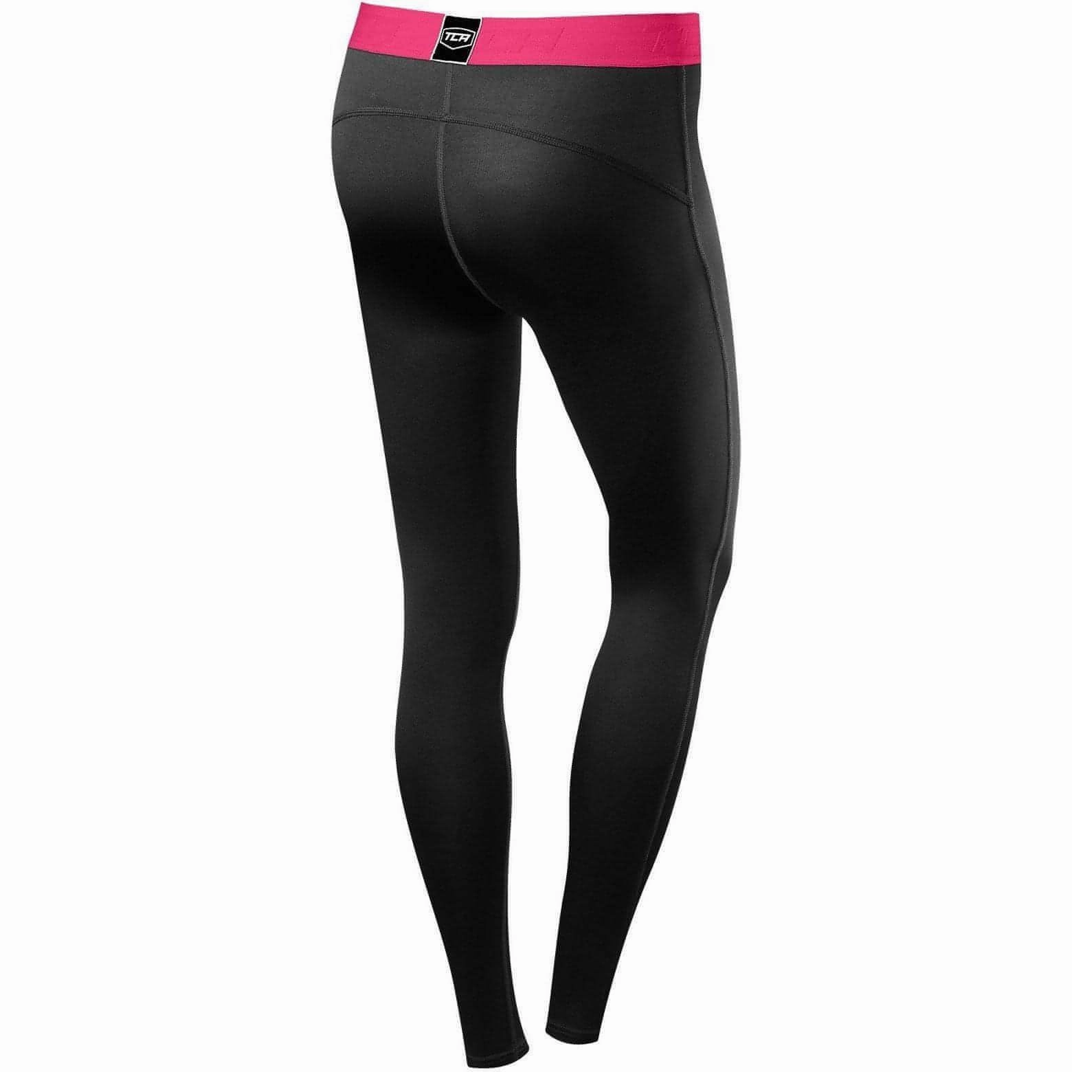 TCA Pro Performance Endurance Womens Long Running Tights - Black Power Feel
