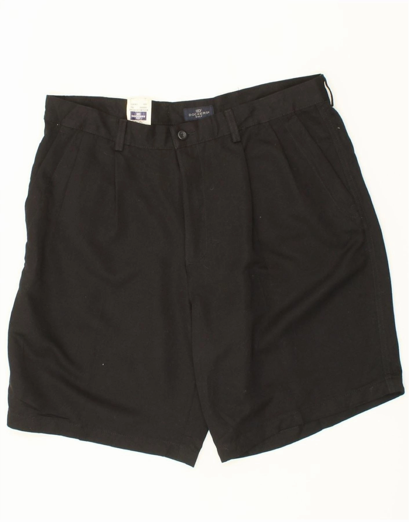Leather shorts IZOD Mens Golf Chino Shorts W32 Medium Black Polyester
