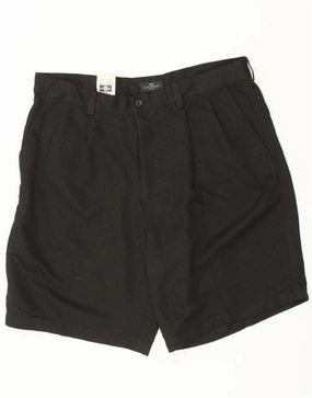 Leather shorts IZOD Mens Golf Chino Shorts W32 Medium Black Polyester