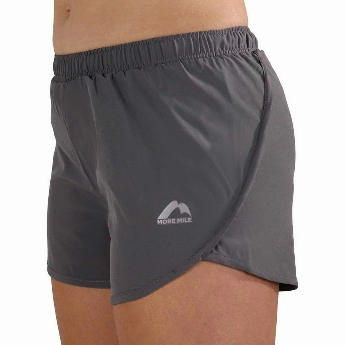 More Mile Strive Womens Running Shorts - Grey Fair trade