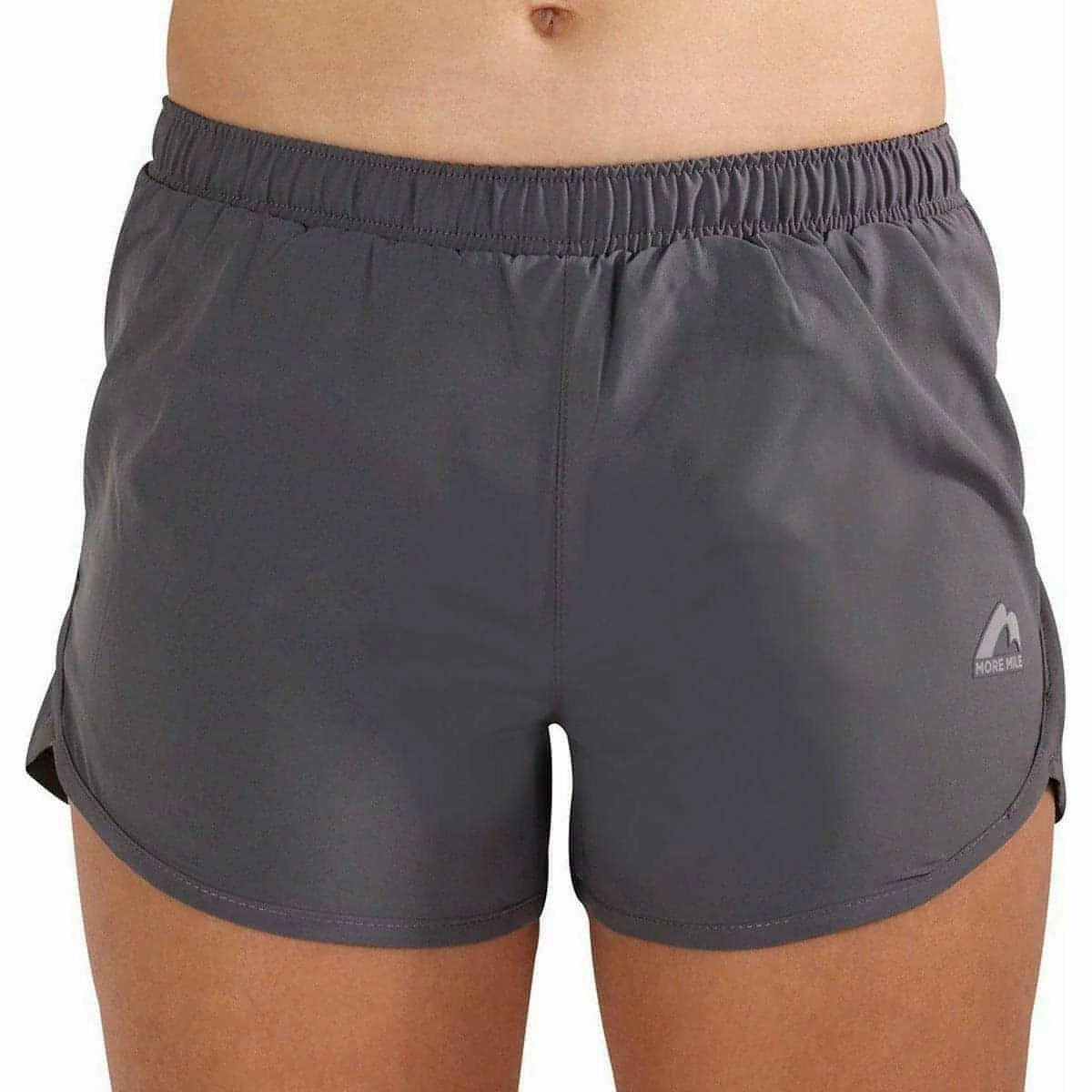 creative industry More Mile Strive Womens Running Shorts - Grey