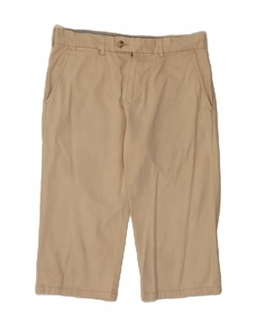 Beachwear Antibacterial TOMMY HILFIGER Mens Bermuda Shorts W32 Large Beige Cotton