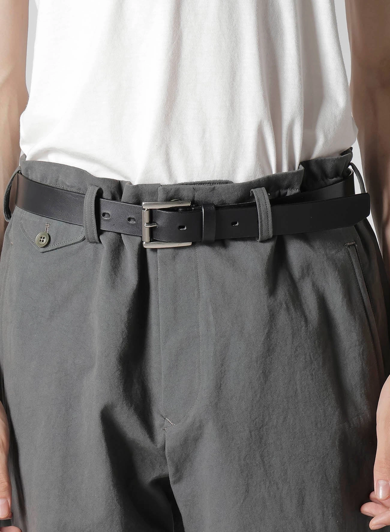 C/ POPLIN PANELED HEM PANTS Weekend Adventure