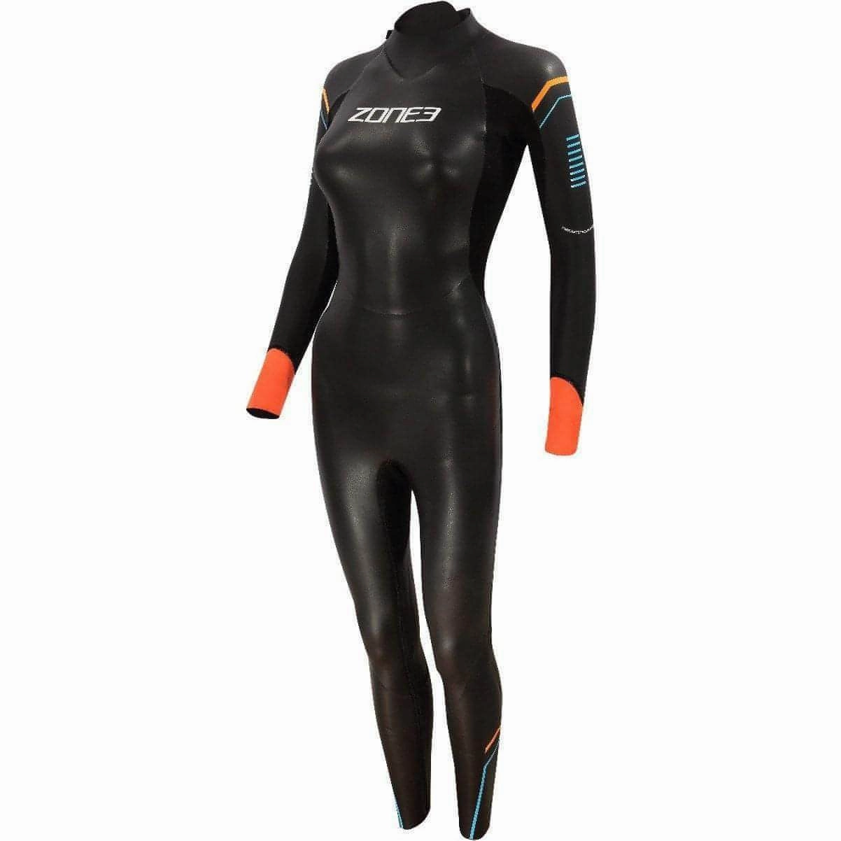 Zone3 Aspect Breaststroke Womens Wetsuit - Black MoistureWicking Fabric