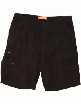 LEE Mens Dungarees Cargo Shorts W42 2XL Black Cotton All Day Comfort