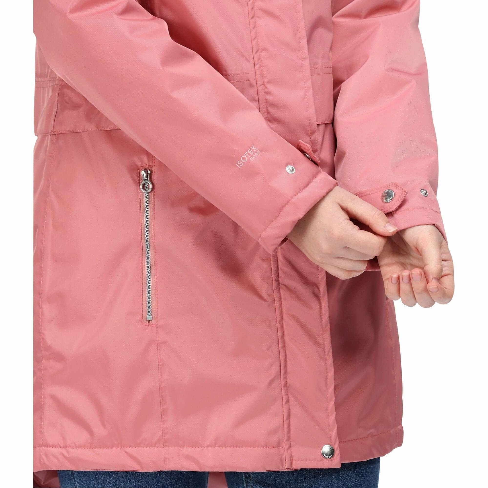 Regatta Lexis Waterproof Insulated Womens Parka Jacket - Pink Weather Defense