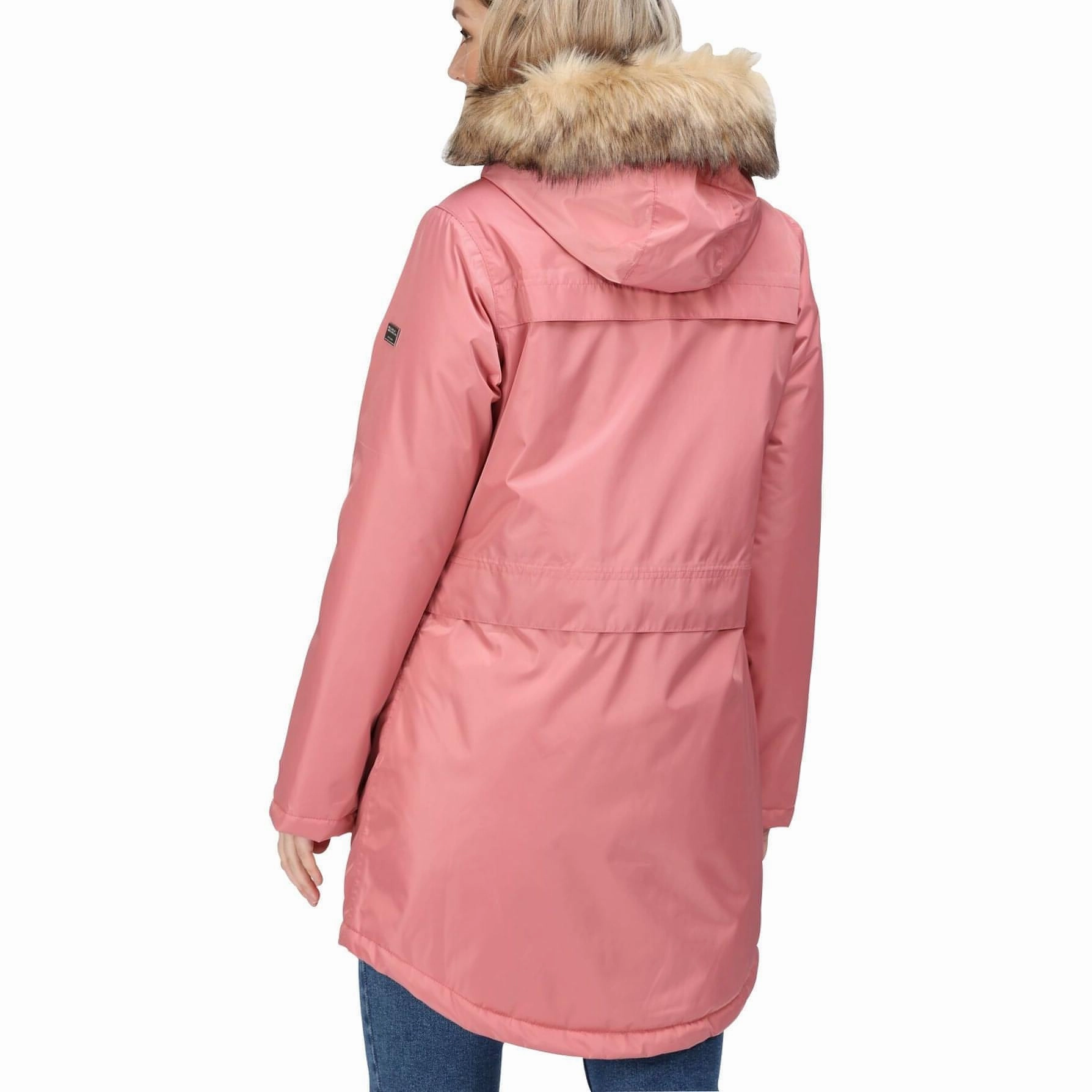 Martial-arts suitable for stage shows Regatta Lexis Waterproof Insulated Womens Parka Jacket - Pink