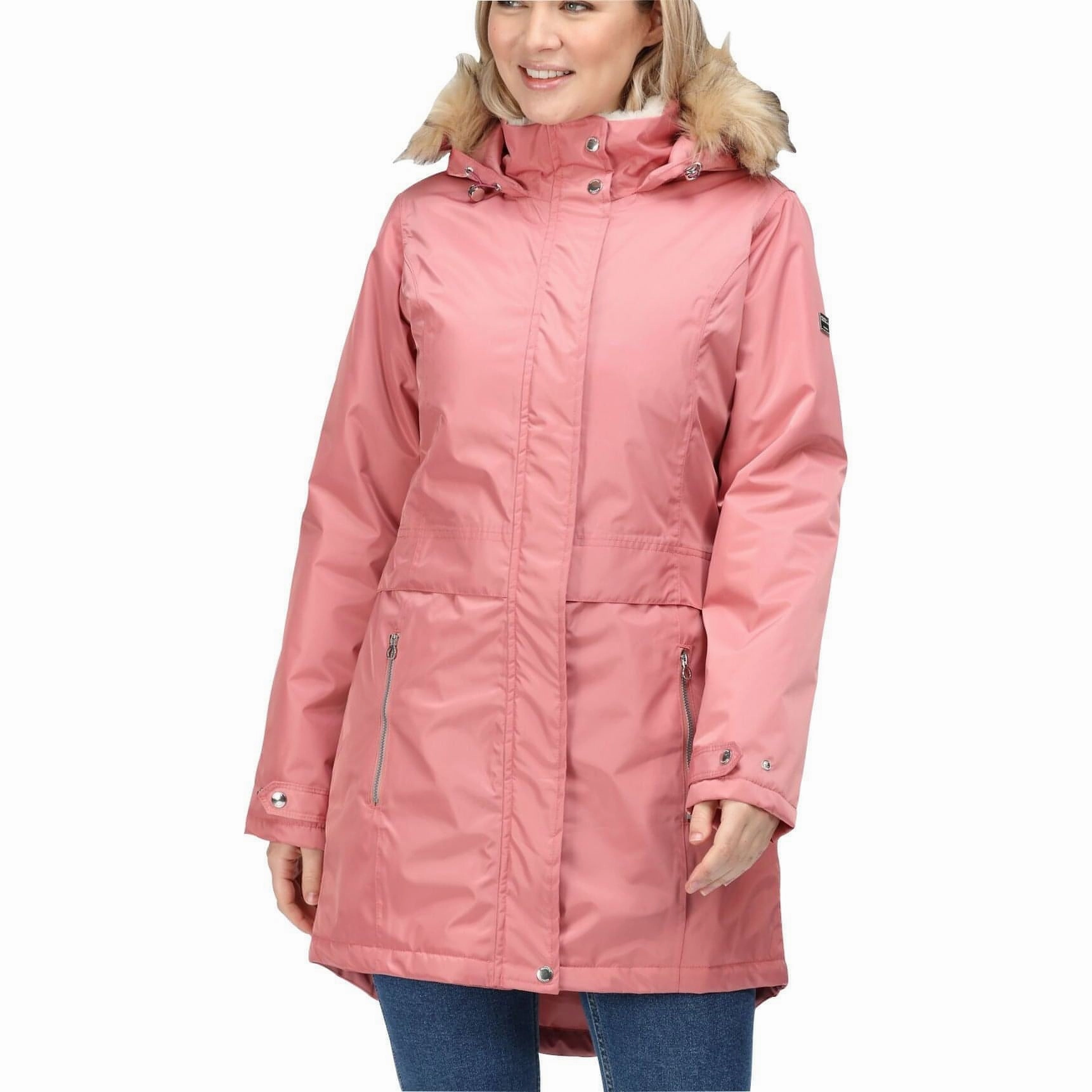 Regatta Lexis Waterproof Insulated Womens Parka Jacket - Pink Touch