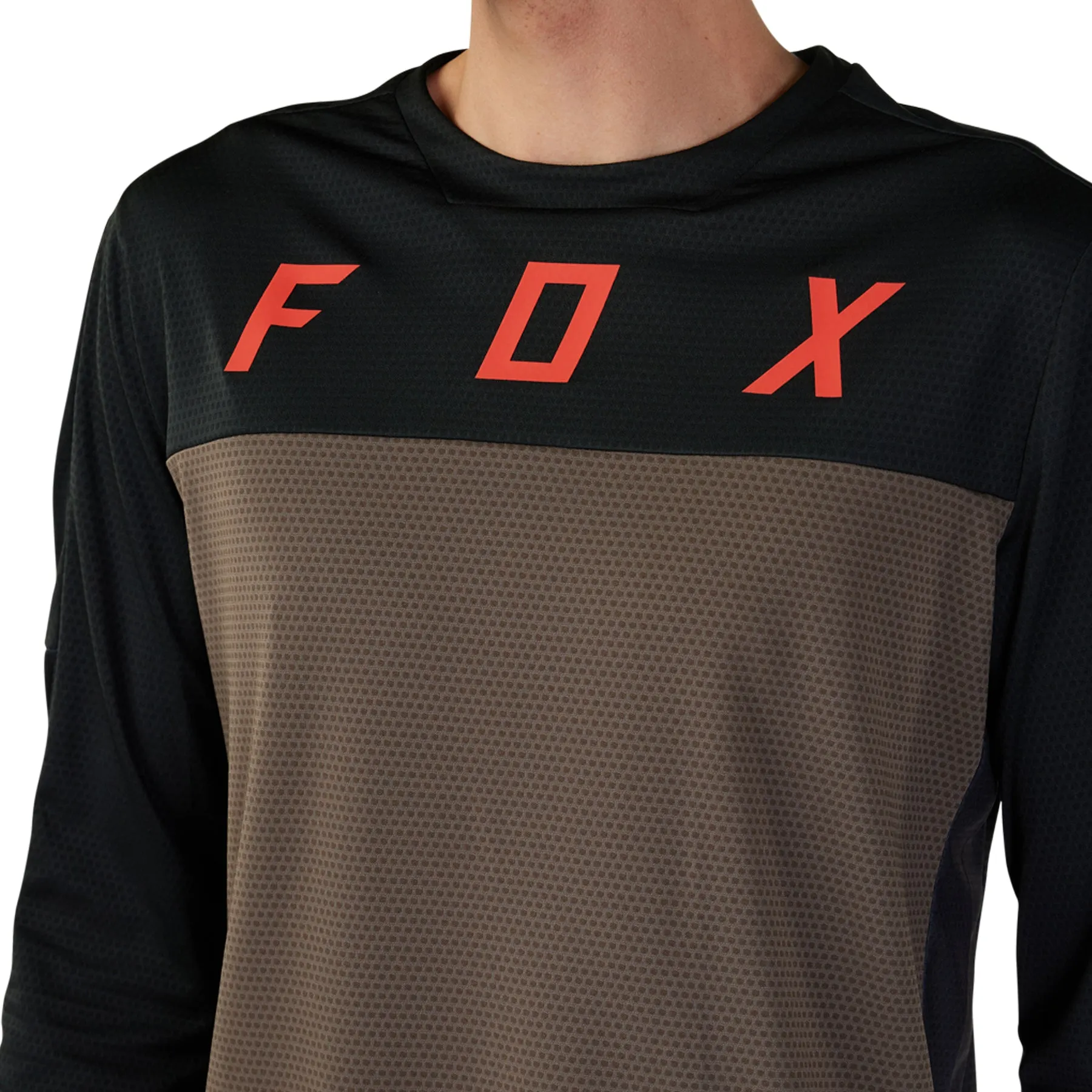 Effortless Fit Fox Defend Cekt Long Sleeve Mens Cycling Jersey - Brown