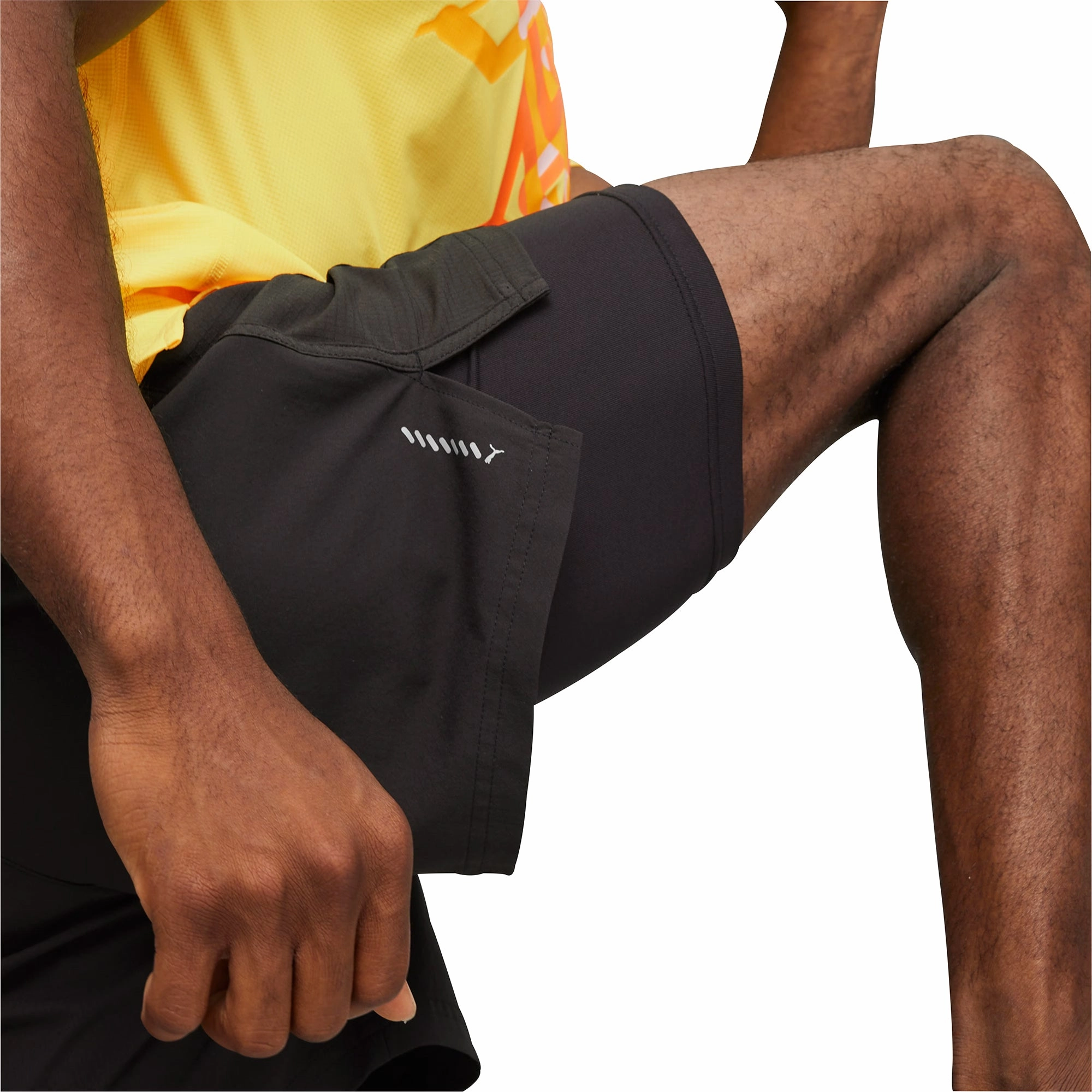 Stylish Outfit Puma Velocity Ultraweave 2 In 1 Mens Running Shorts - Black
