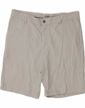 Color Variety IZOD Mens Chino Shorts W36 Large Grey Cotton