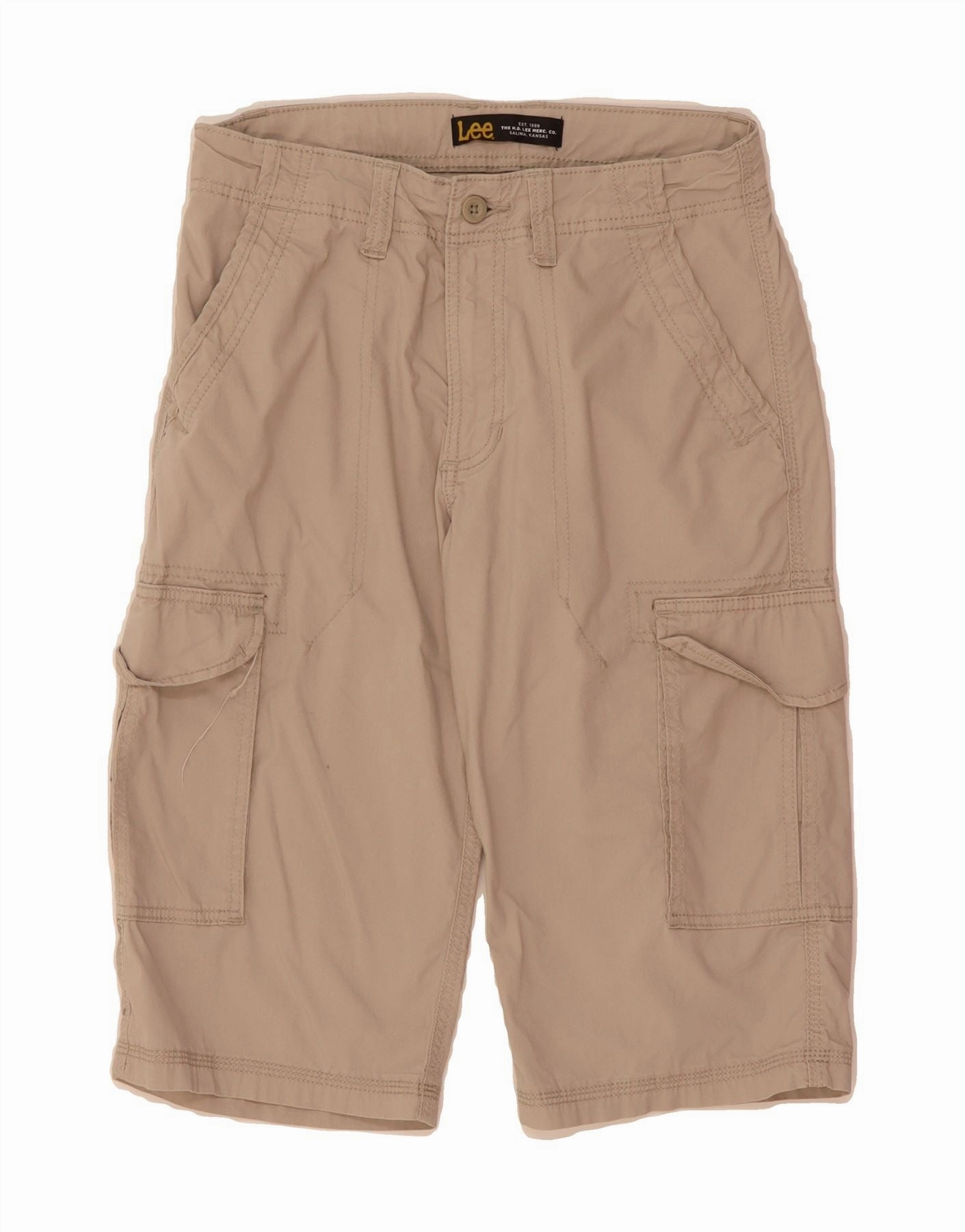 sports accessory Comfort Movement LEE Mens Cargo Bermuda Shorts W29 Medium  Beige Cotton
