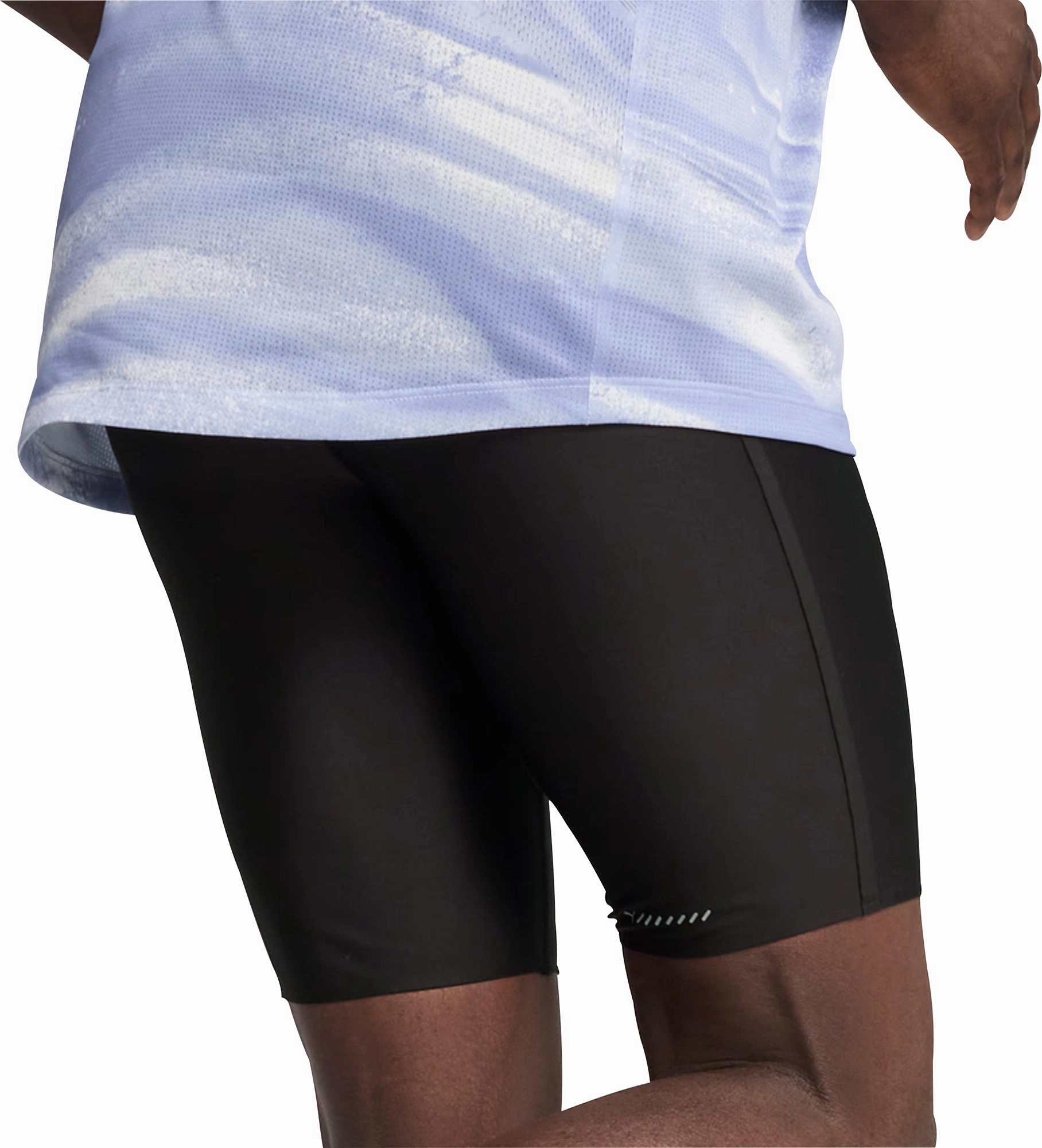 Puma Raceday UltraForm 9 Inch Mens Short Running Tights - Black Cotton Blend Designer Style