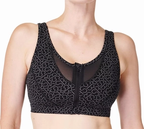 Lightweight Performance Material Cotton fabric Sweaty Betty Power Icon Womens Sports Bra - Grey