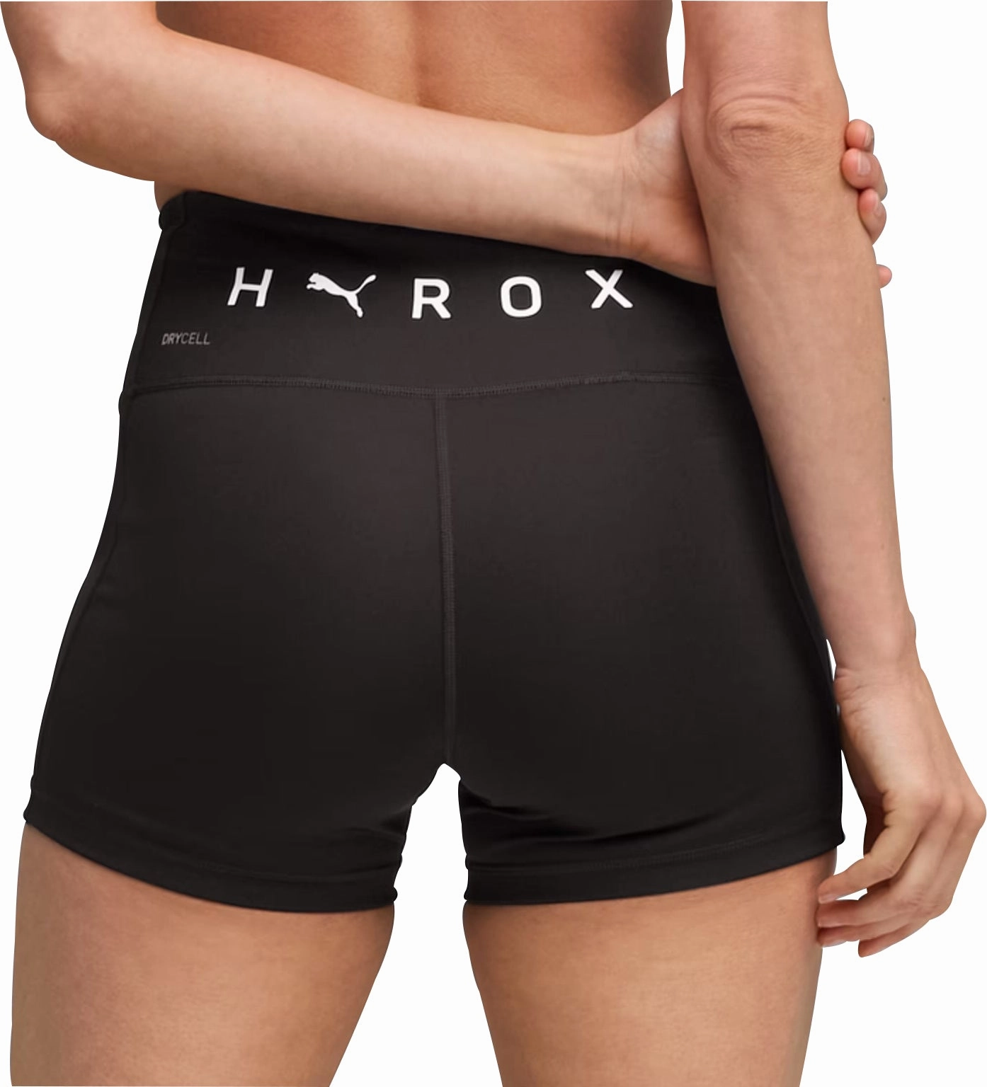 Puma X HYROX Essential Womens Short Training Tights - Black Soft Inner Lining