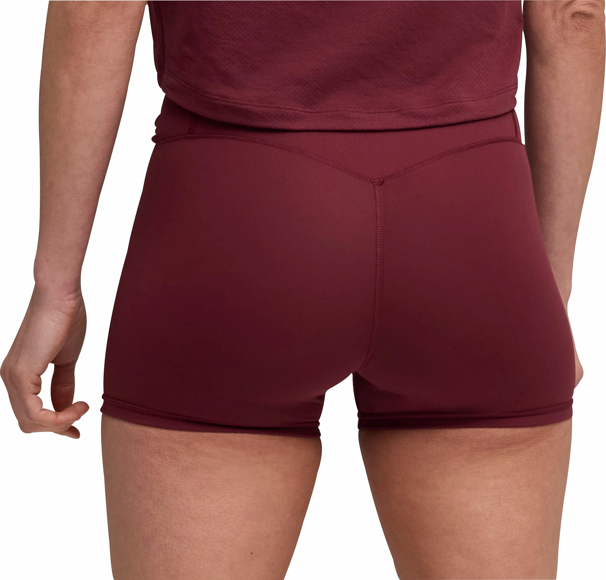 Travel Enthusiast Flexible Wear Performance Fit Puma X HYROX Shape Luxe 3 Inch Womens Short Training Tights - Red