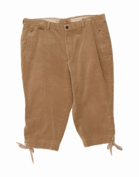 ELHO Mens Corduroy Bermuda Shorts IT 52 XL W36  Beige Cotton Classic Comfort